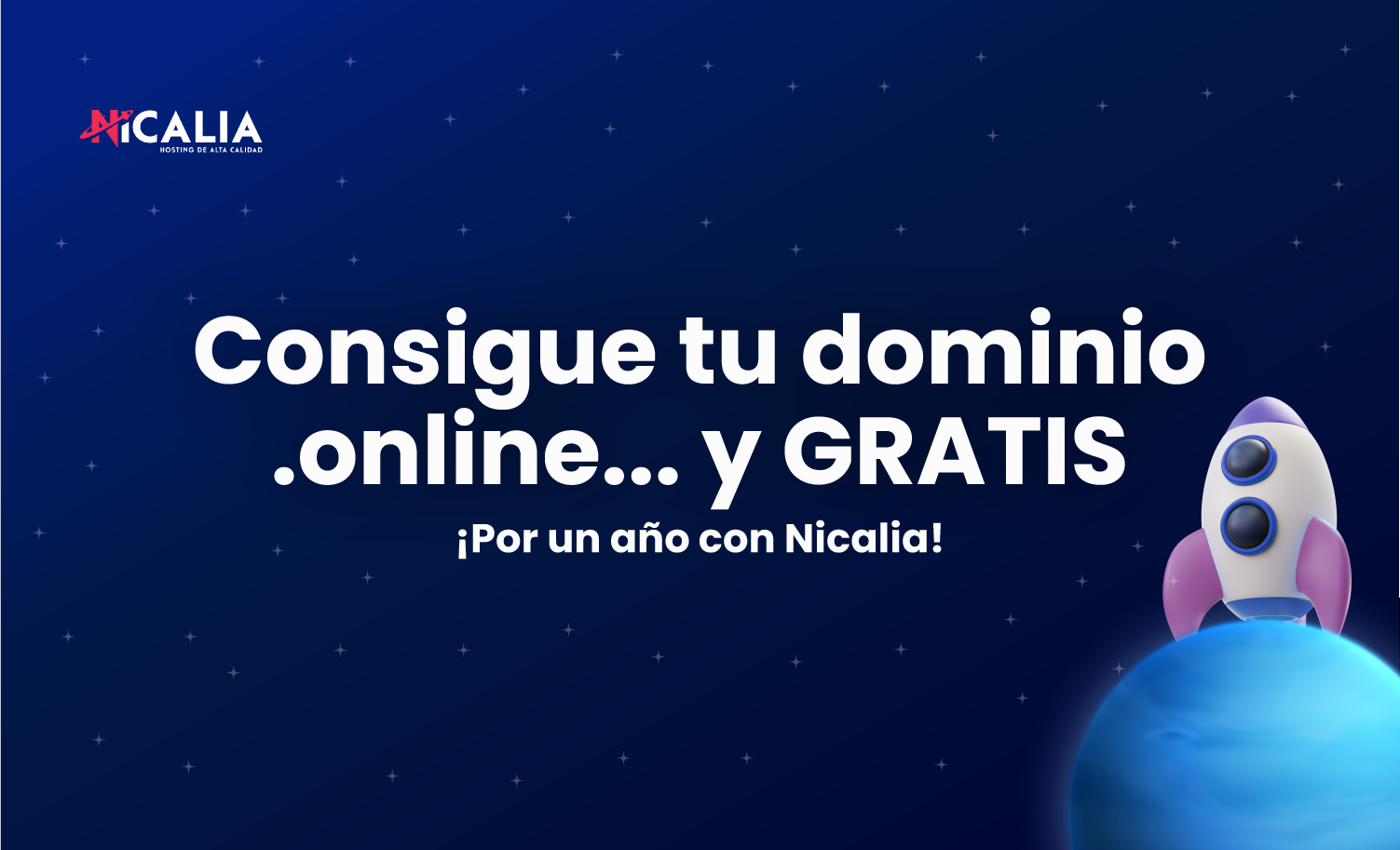 Consigue tu Dominio .online Gratis por 1 Año con Nicalia