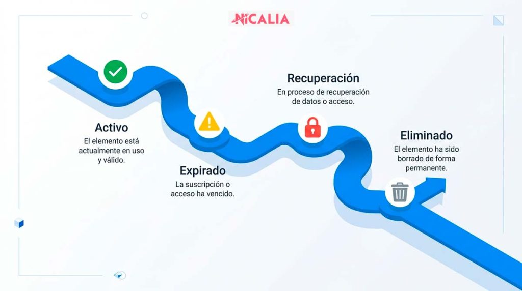 Ciclo de vida de los dominios en Nicalia