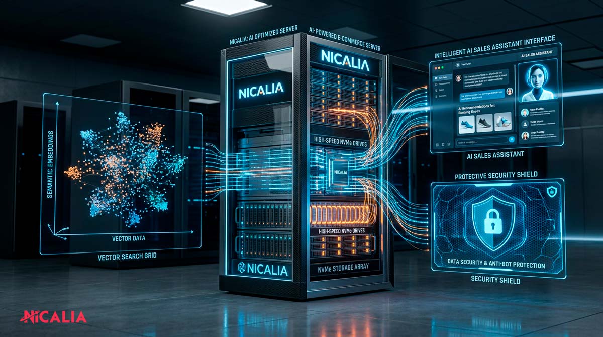 ¿Qué hosting necesitas si quieres implementar herramientas de IA en tu ecommerce? Nicalia Hosting