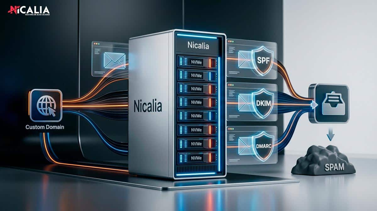 guía para contratar dominios para correos corporativo en Nicalia