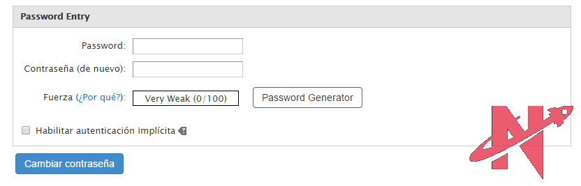 Cambiar contraseña a un usuario cPanel en WHM-contraseña
