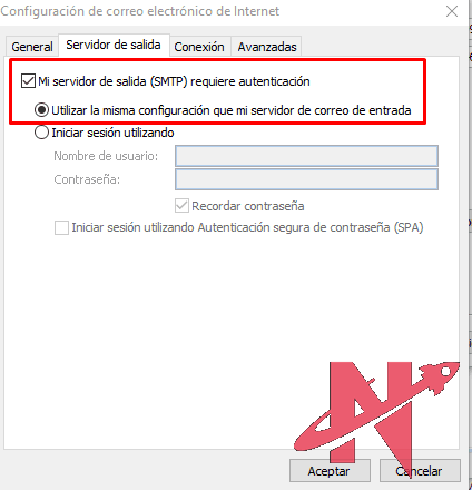 configuración outlook 2003
