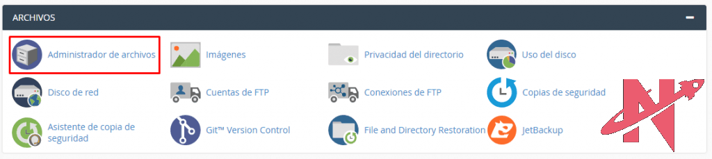 administrador de archivos
