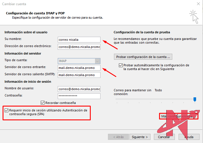 configuracion activacion de autenticacion spa