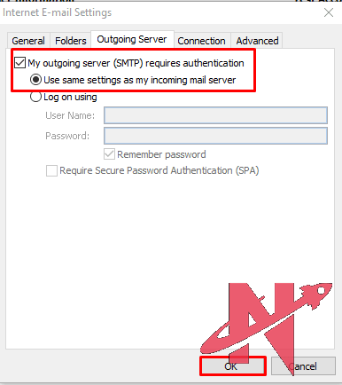 servidor saliente requiere autenticacion en outlook 2007